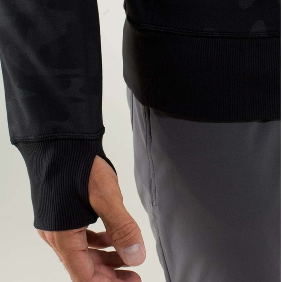 lululemon Men’s Post Gravity Jacket Lay Low Camo Emboss Black - Picture 6 of 16